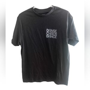 Primark Black Tee with White Graphic